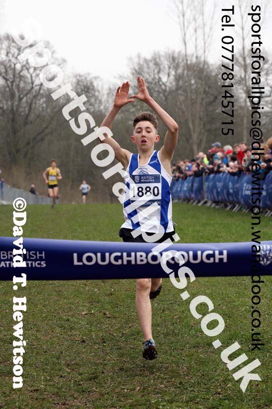 Boys under-15s Inter Counties Cross Country, Prestwold Hall, Loughborough. Photo: David T. Hewitson/Sports for All Pics